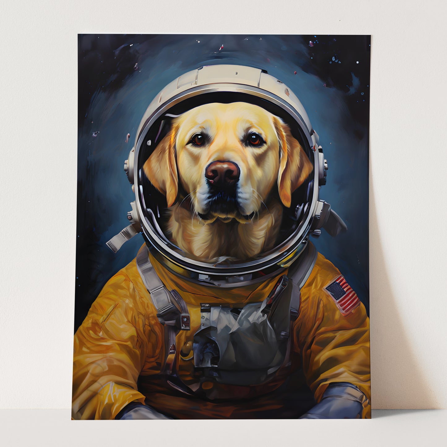 Yellow Labrador Astronaut