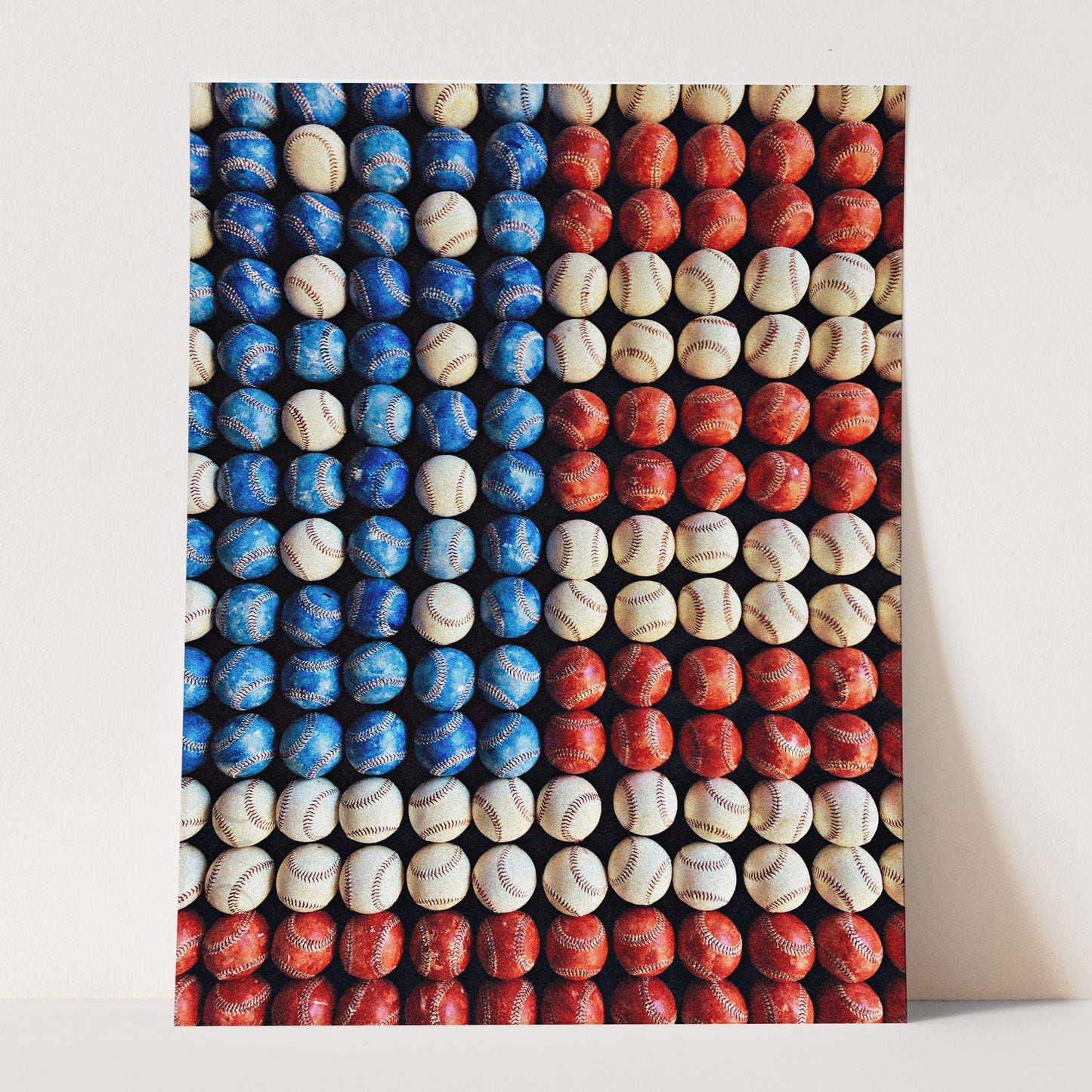 USA Flag Of Baseballs