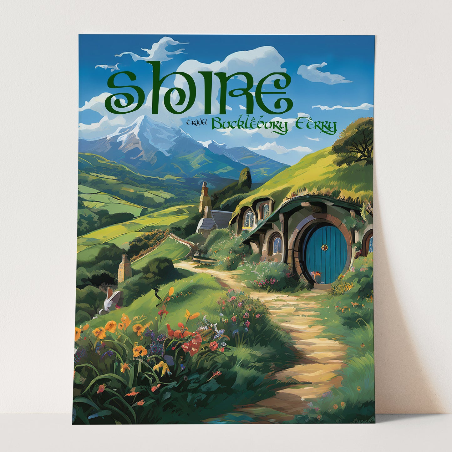 Vintage Shire Travel Poster