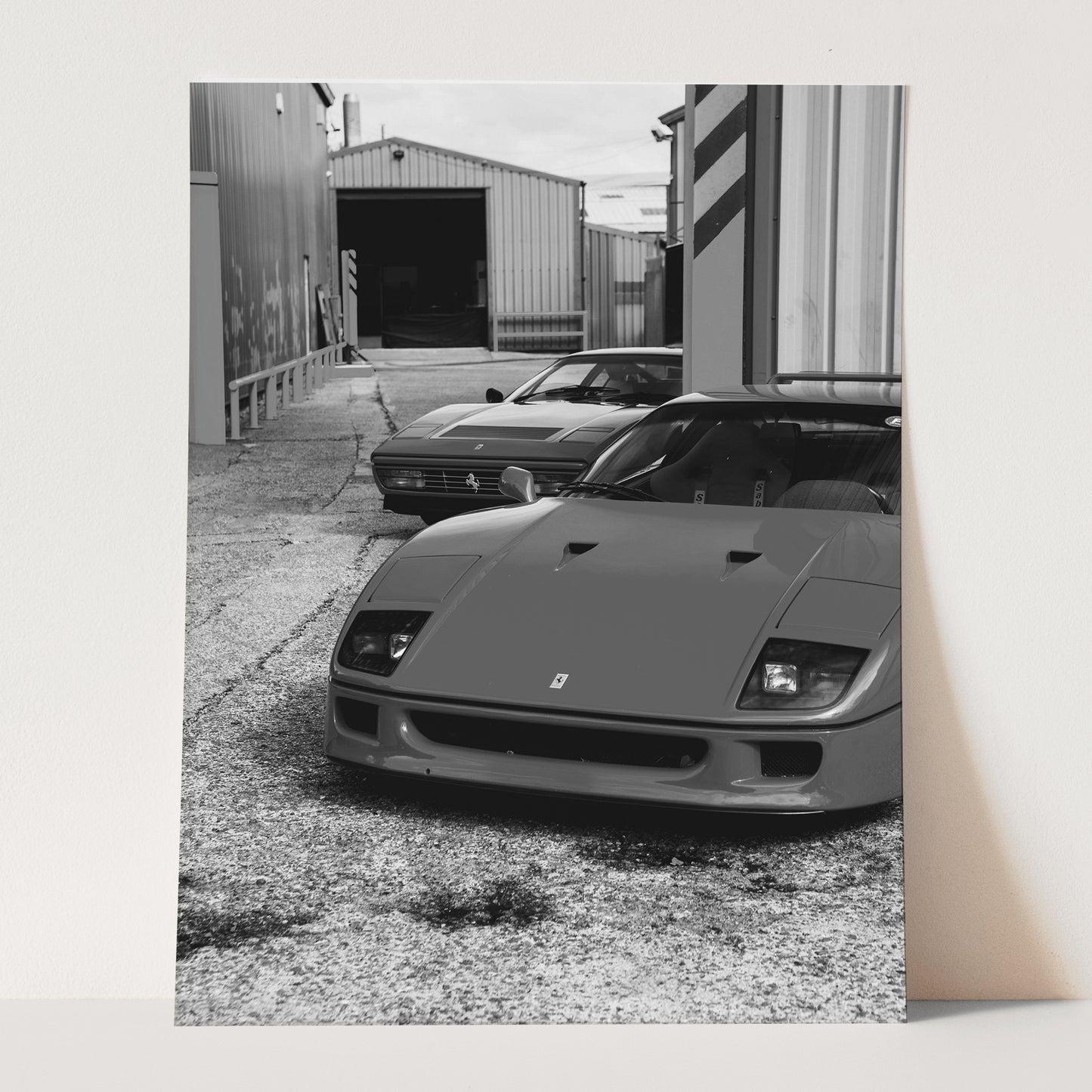 Vintage Ferraris Black & White