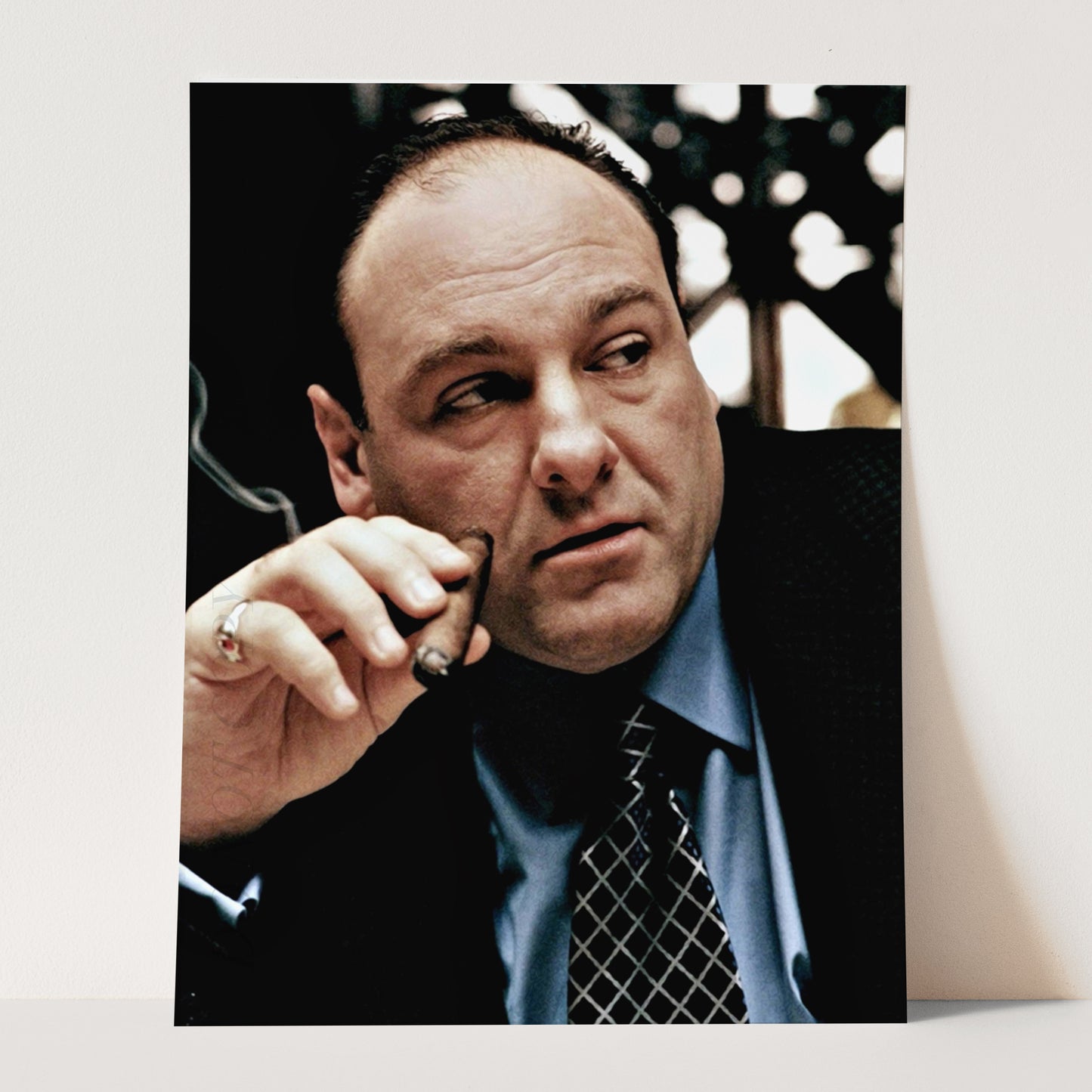 Tony Soprano Smoking A Cigar