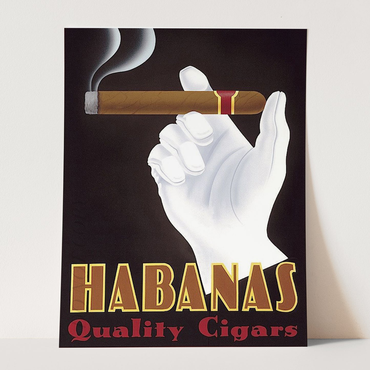 Habanas Quality Cigars Vintage Poster