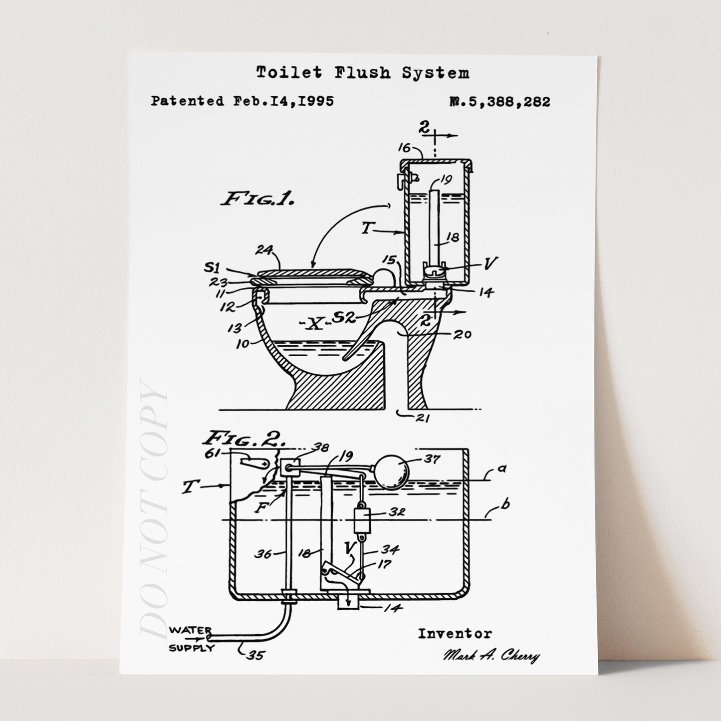 Toilet Blueprint Patent