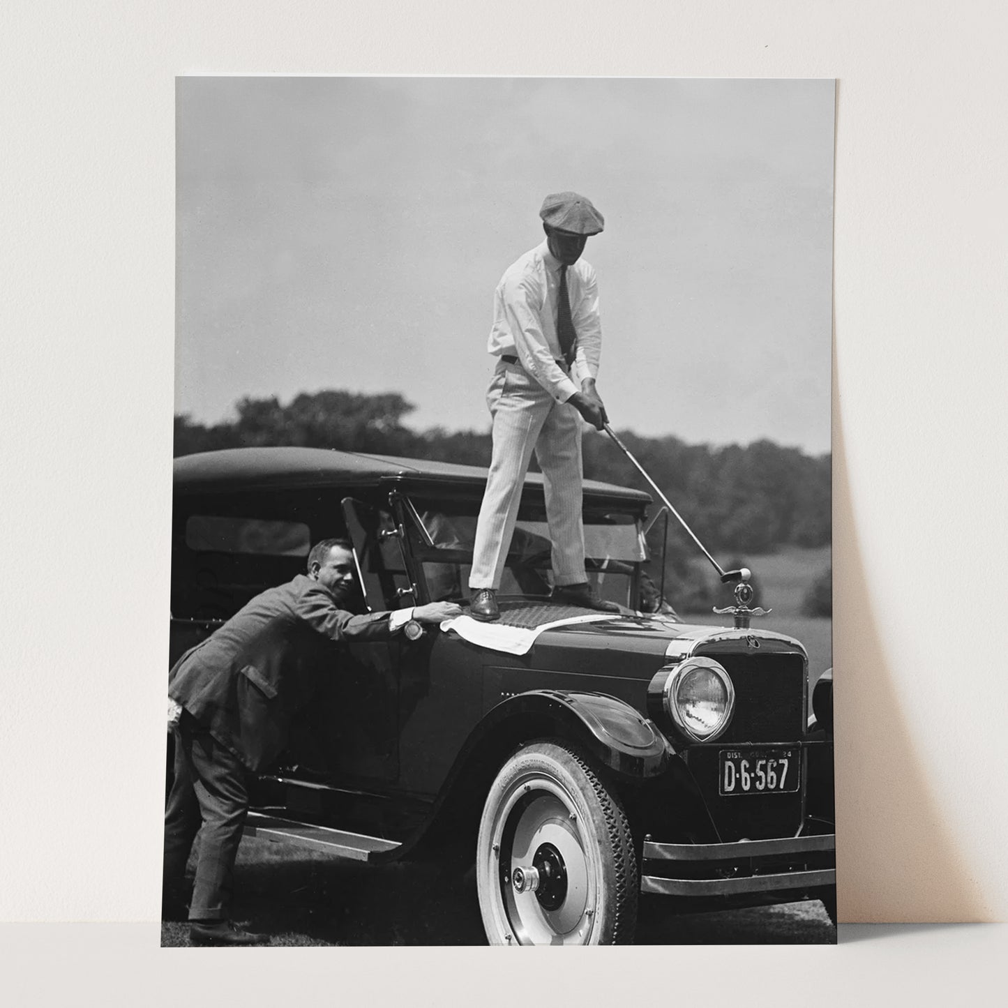 Golfing On Top Of Car