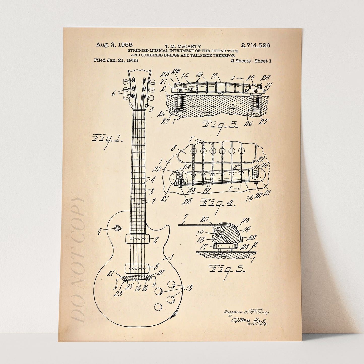 Les Paul Guitar Patent