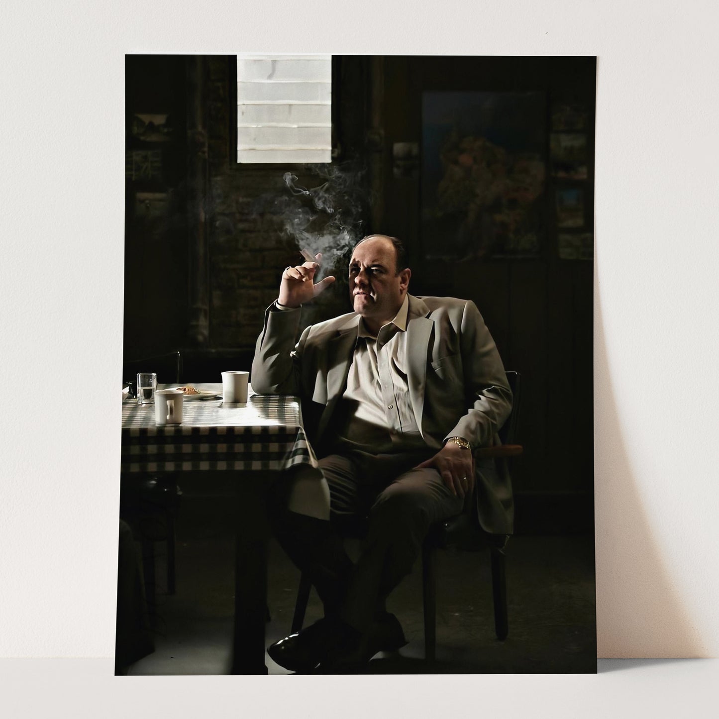 Tony Soprano Smoking A Cigar