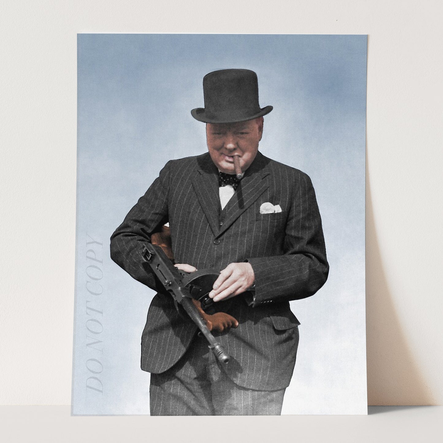 Winston Churchill Tommy Gun