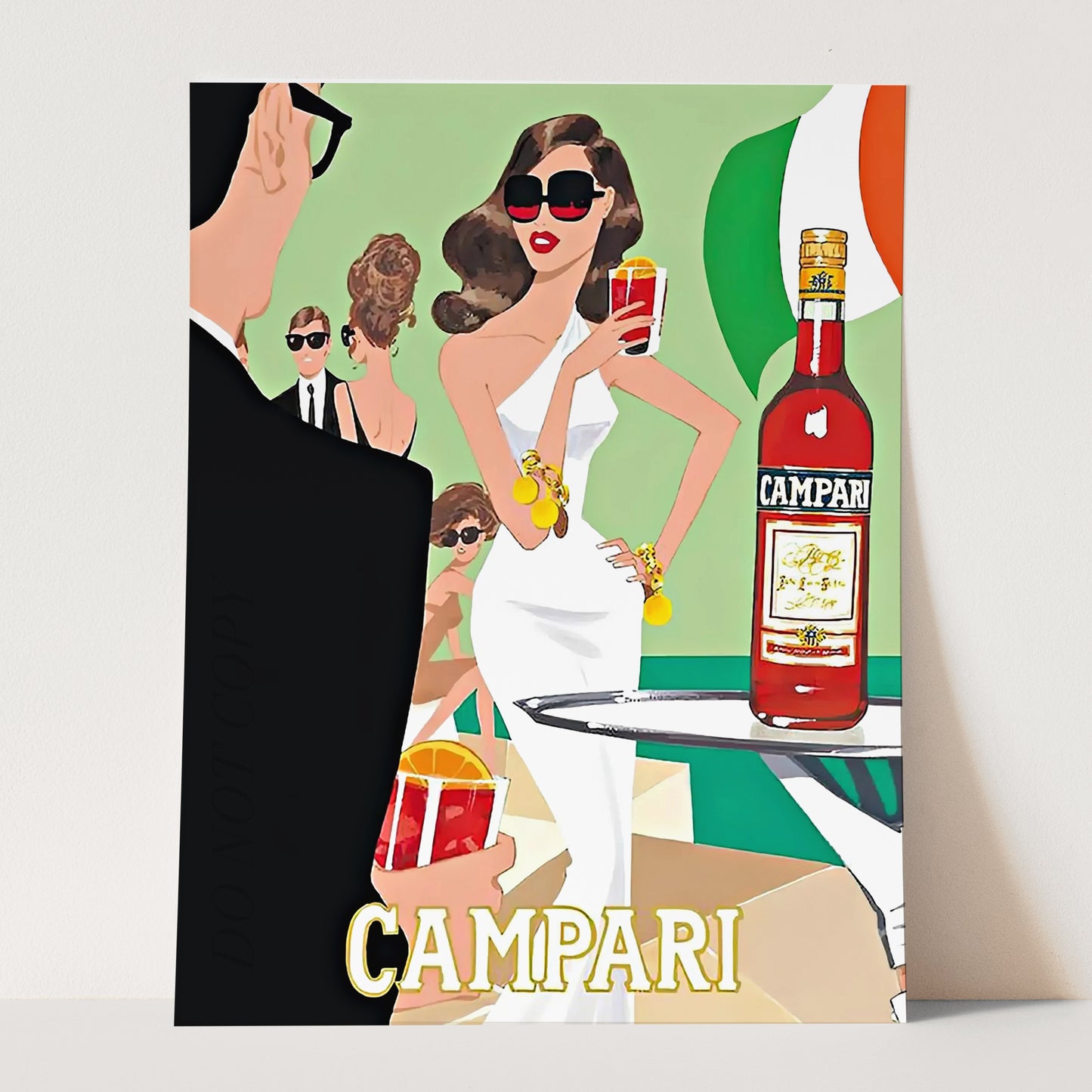 Campari Aperitif, Vintage Advertising Poster