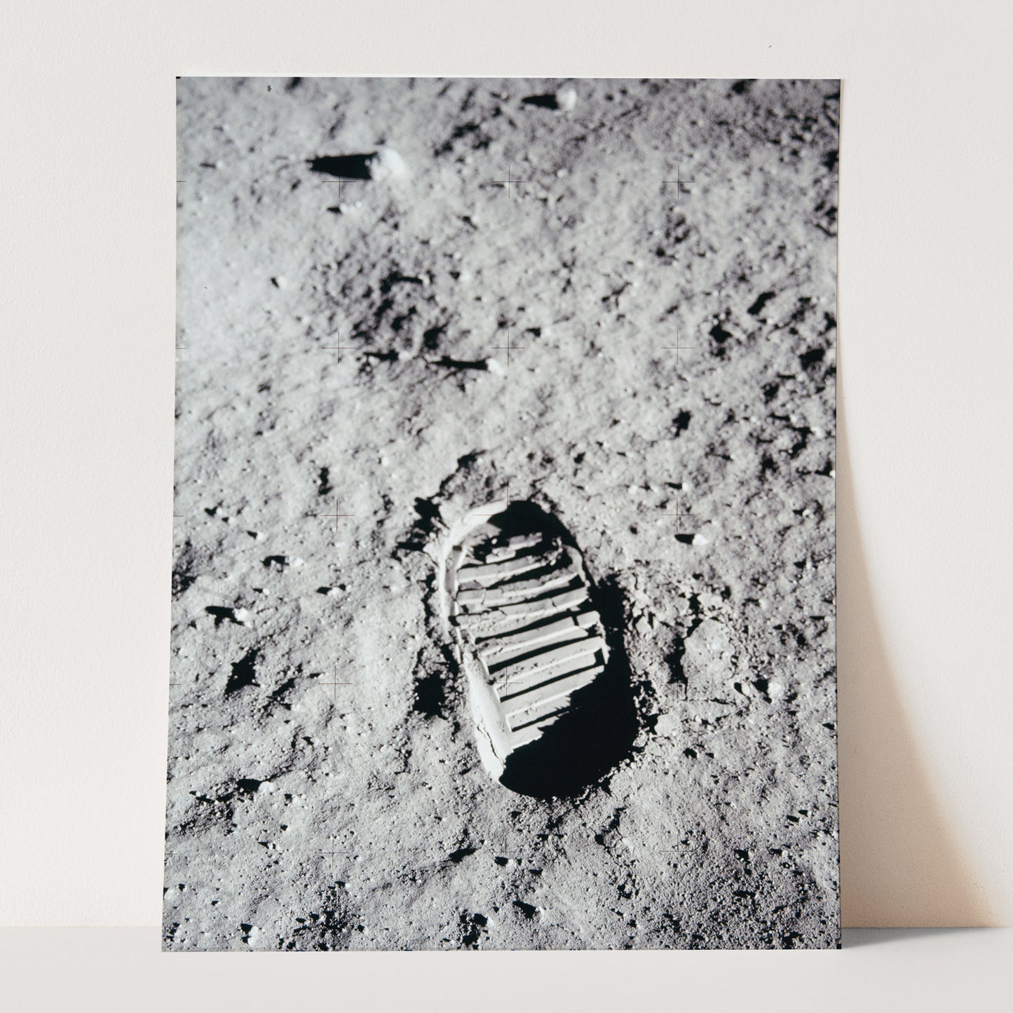 Buzz Aldrin Boot Print On The Moon