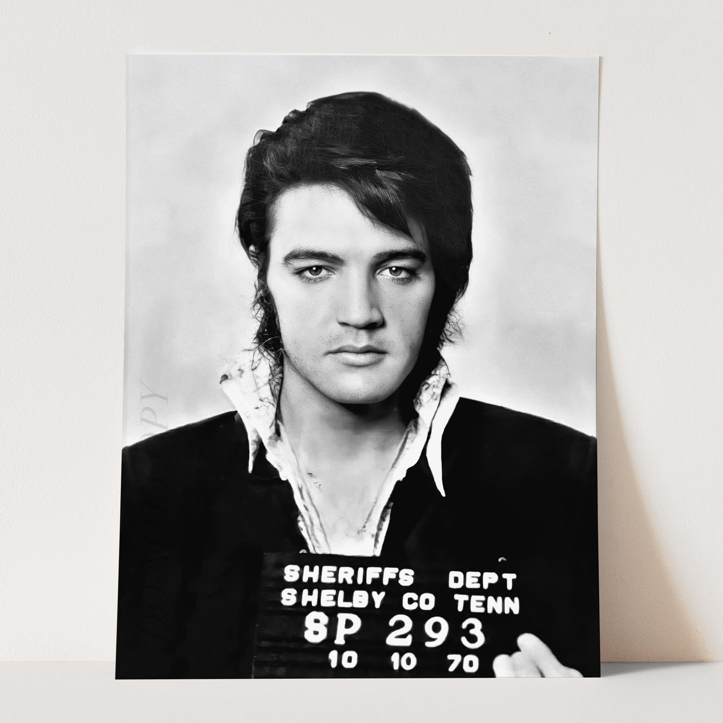 Elvis Presley Mug Shot 1970