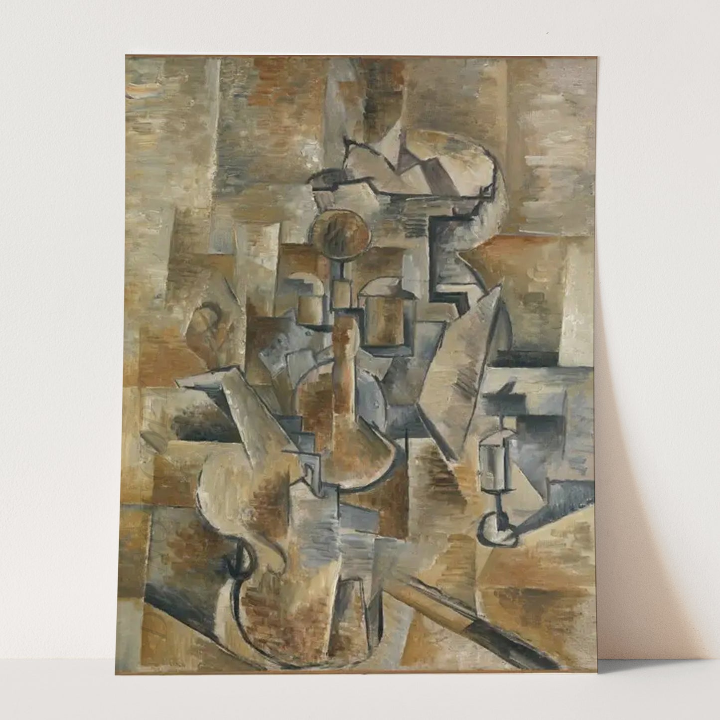 Violin and Candlestick (1910) by Georges Braque