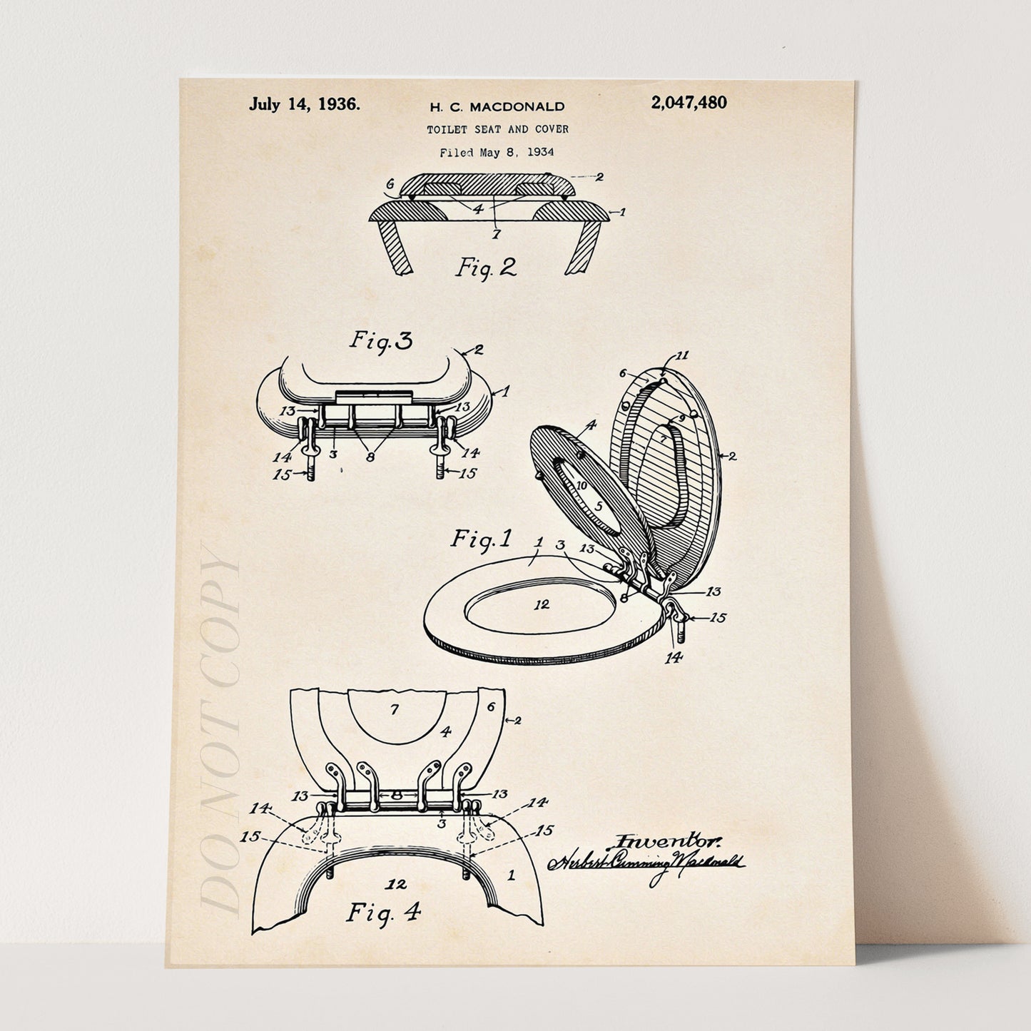 Toilet Seat Patent