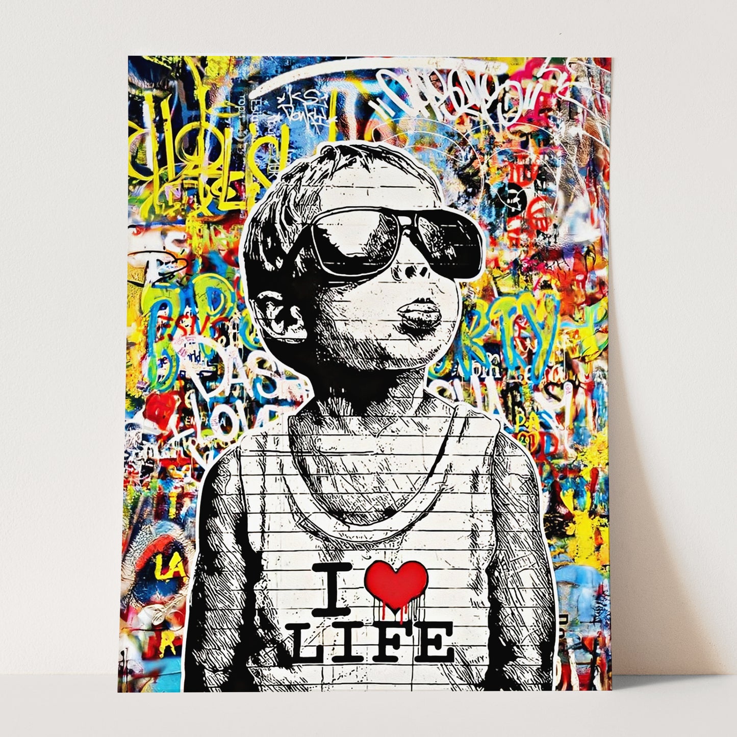 I Love Life Boy Banksy
