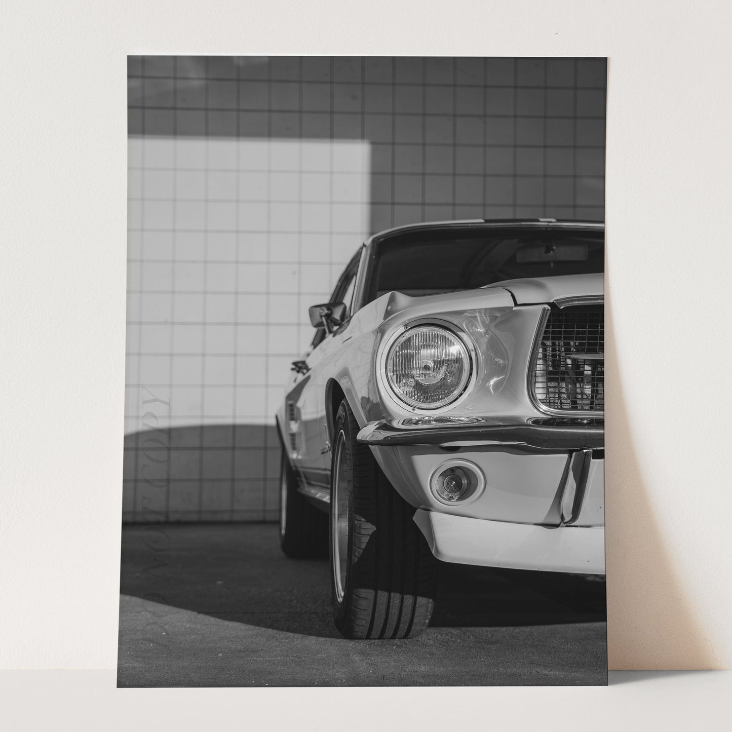 Vintage Ford Mustang Shelby GT500 Front View