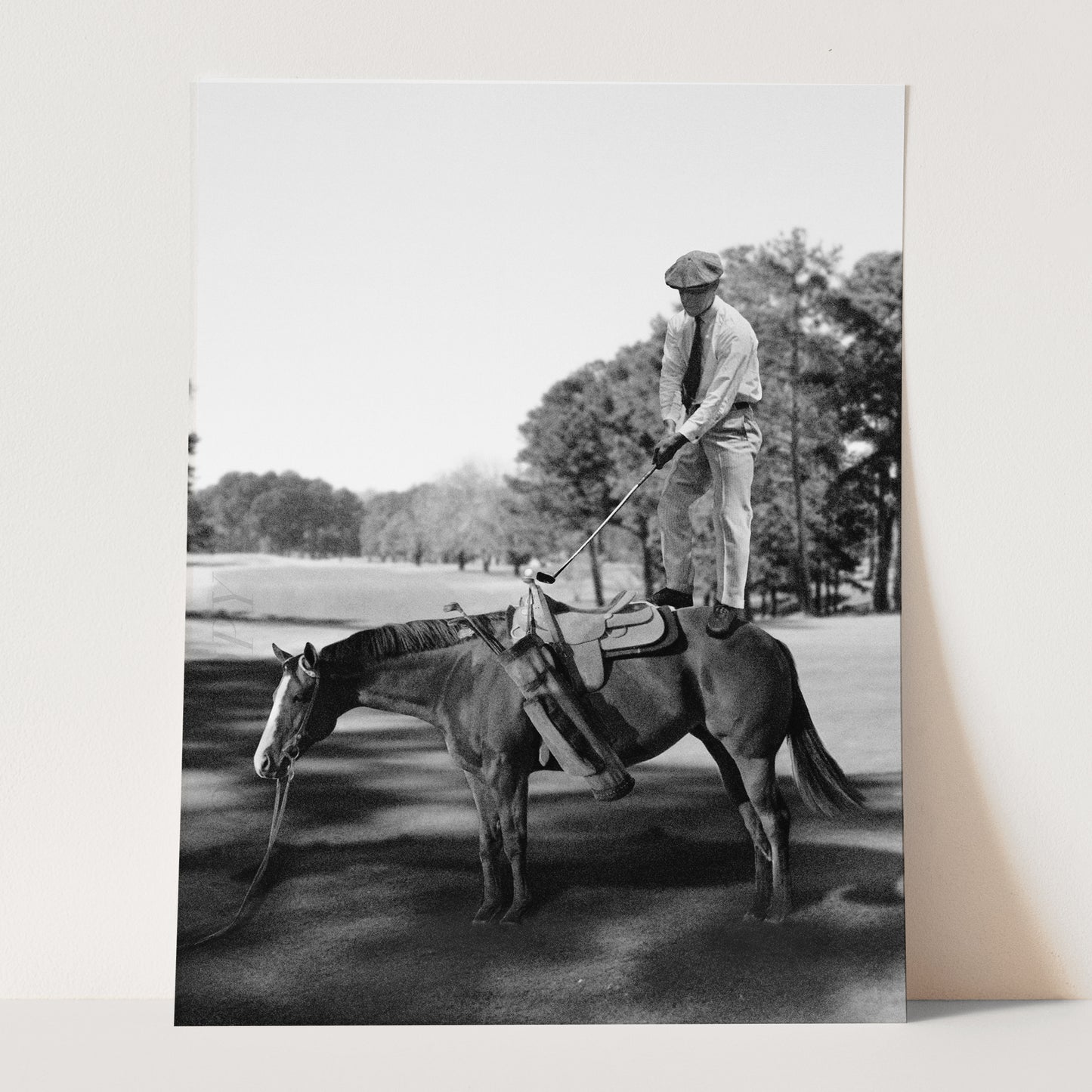 Golfing On Top Of Horse