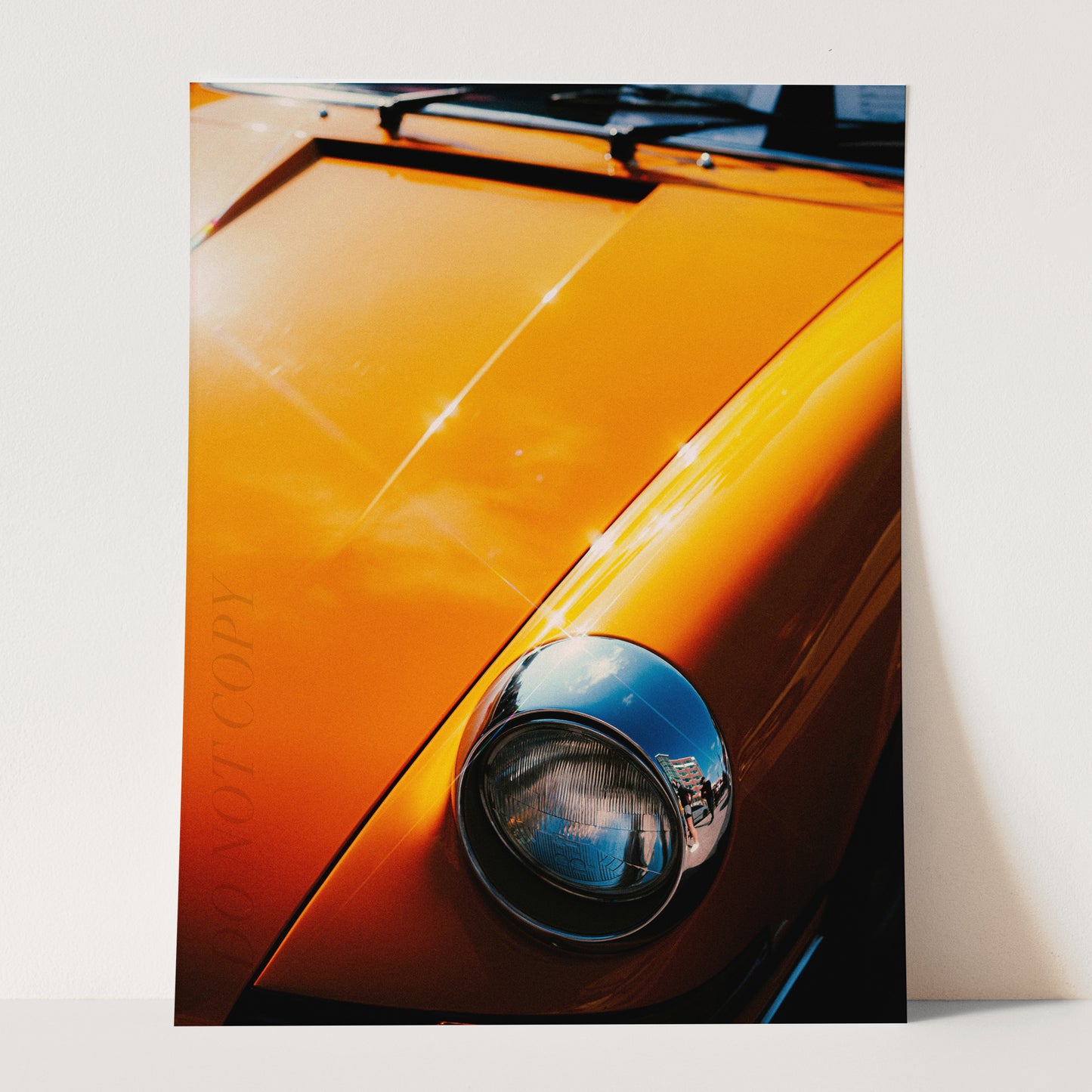 Vintage Orange Porsche 911 Light
