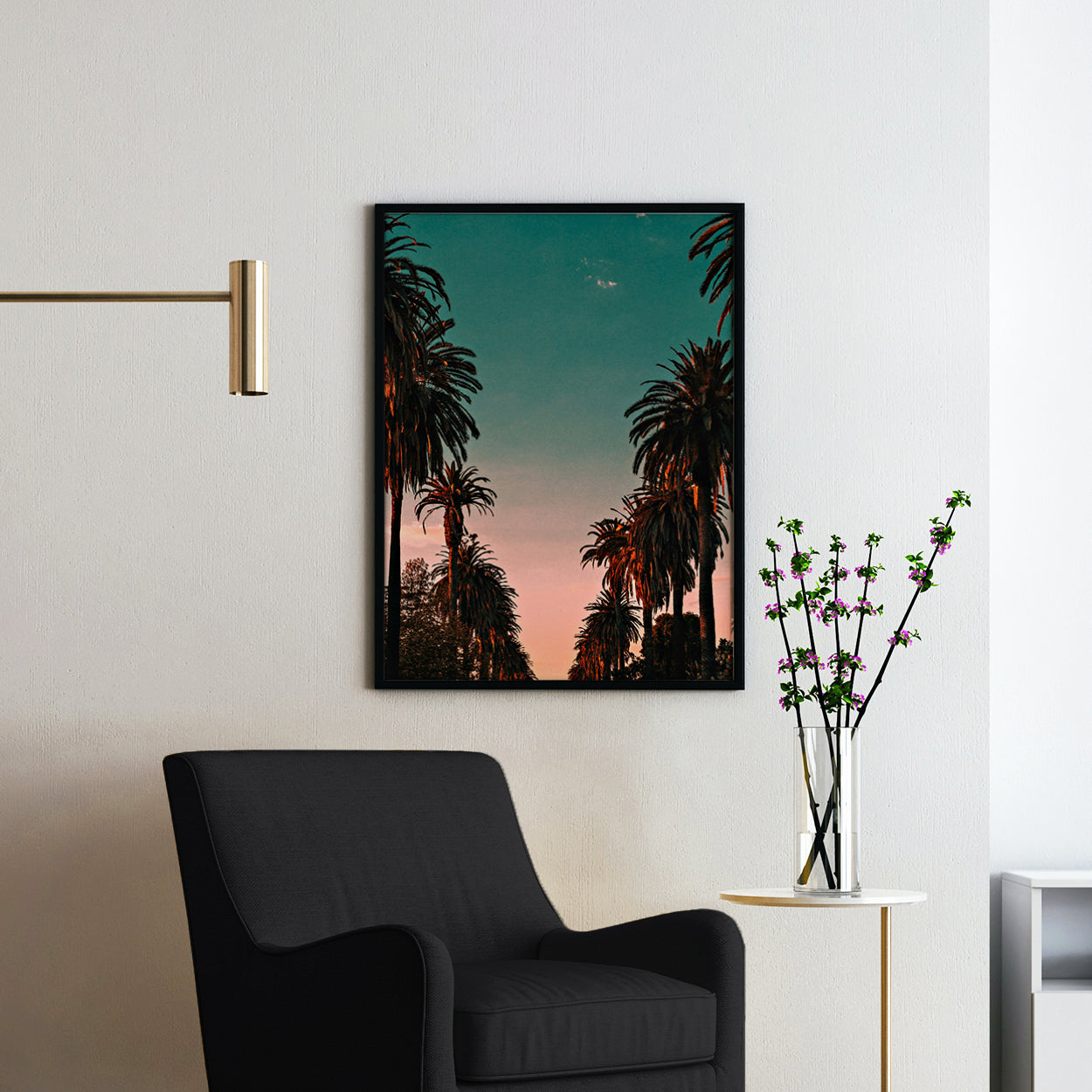 Palm Trees Sunset, California