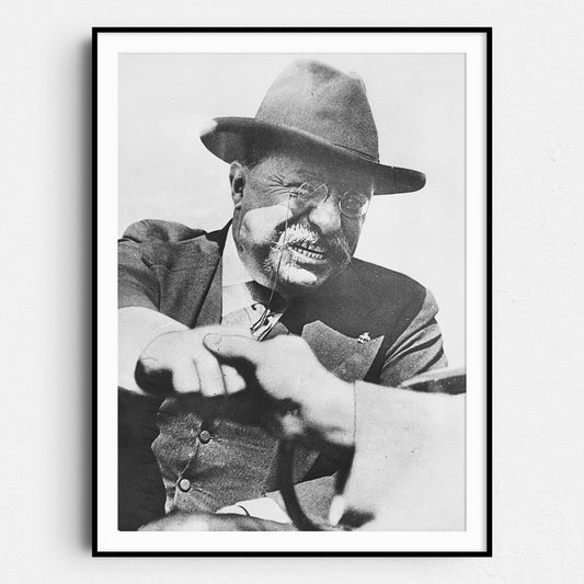 Teddy Roosevelt Shaking Hands With Voters