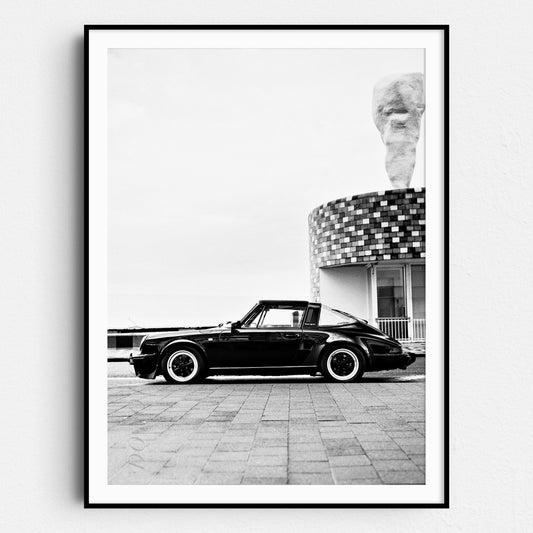 Old Black Porsche 911 Car