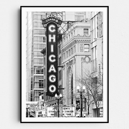 The Chicago Theatre Sign