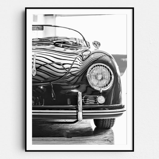 Old Vintage Porsche In Garage