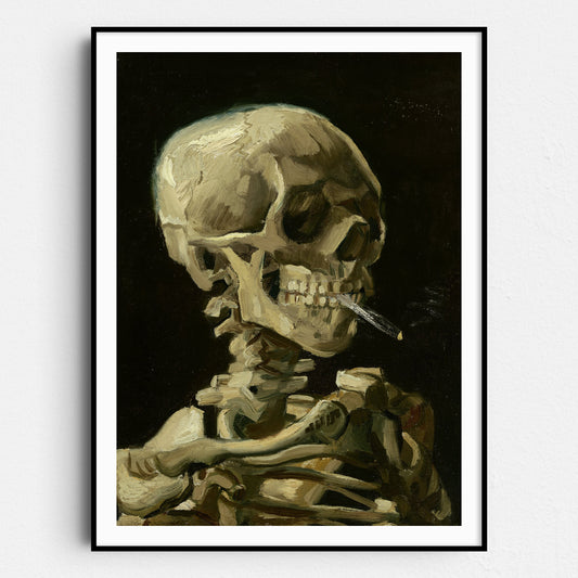 Skeleton With Burning Cigarette by Vincent Van Gogh