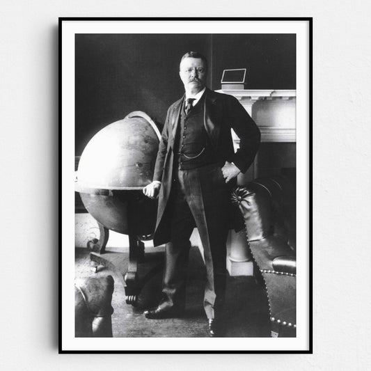 Teddy Roosevelt with Globe