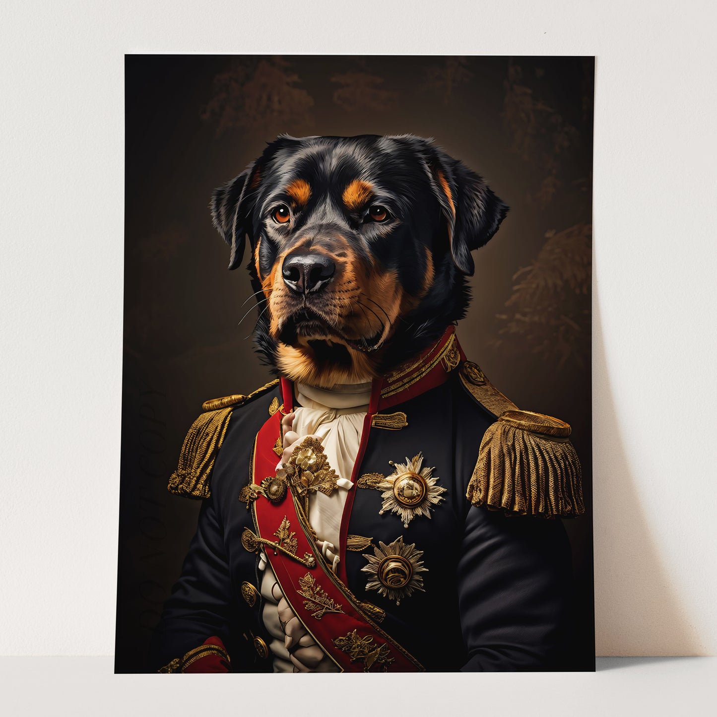 Rottweiler Dog Aristocrat Portrait