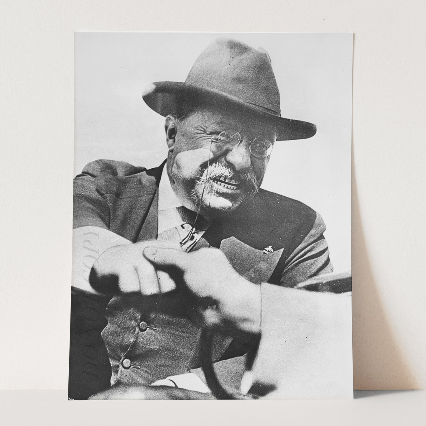 Teddy Roosevelt Shaking Hands With Voters