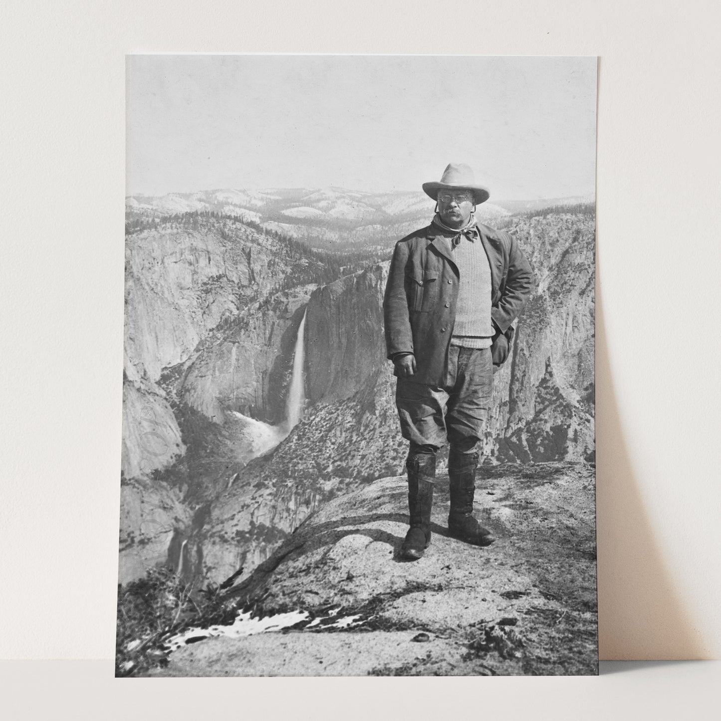 Teddy Roosevelt at Glacier Point Yosemite 1900s