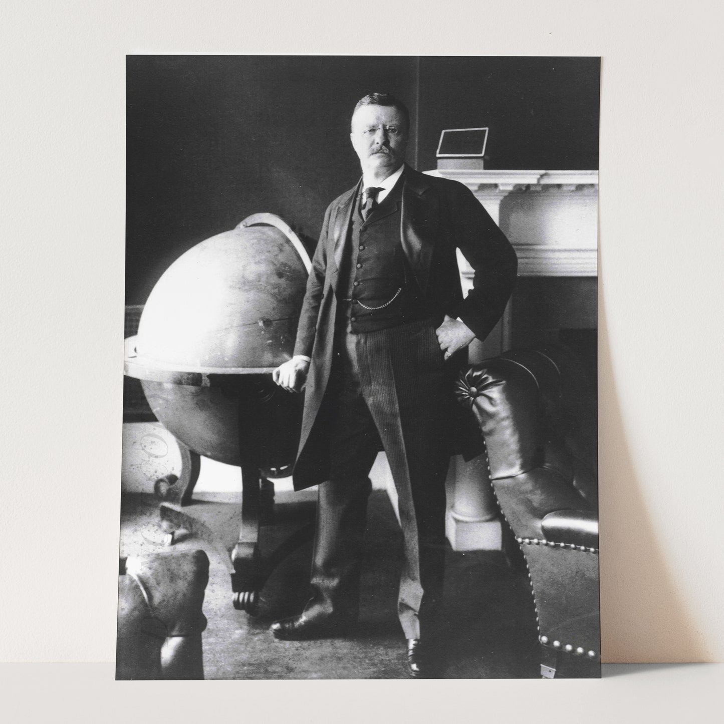 Teddy Roosevelt with Globe