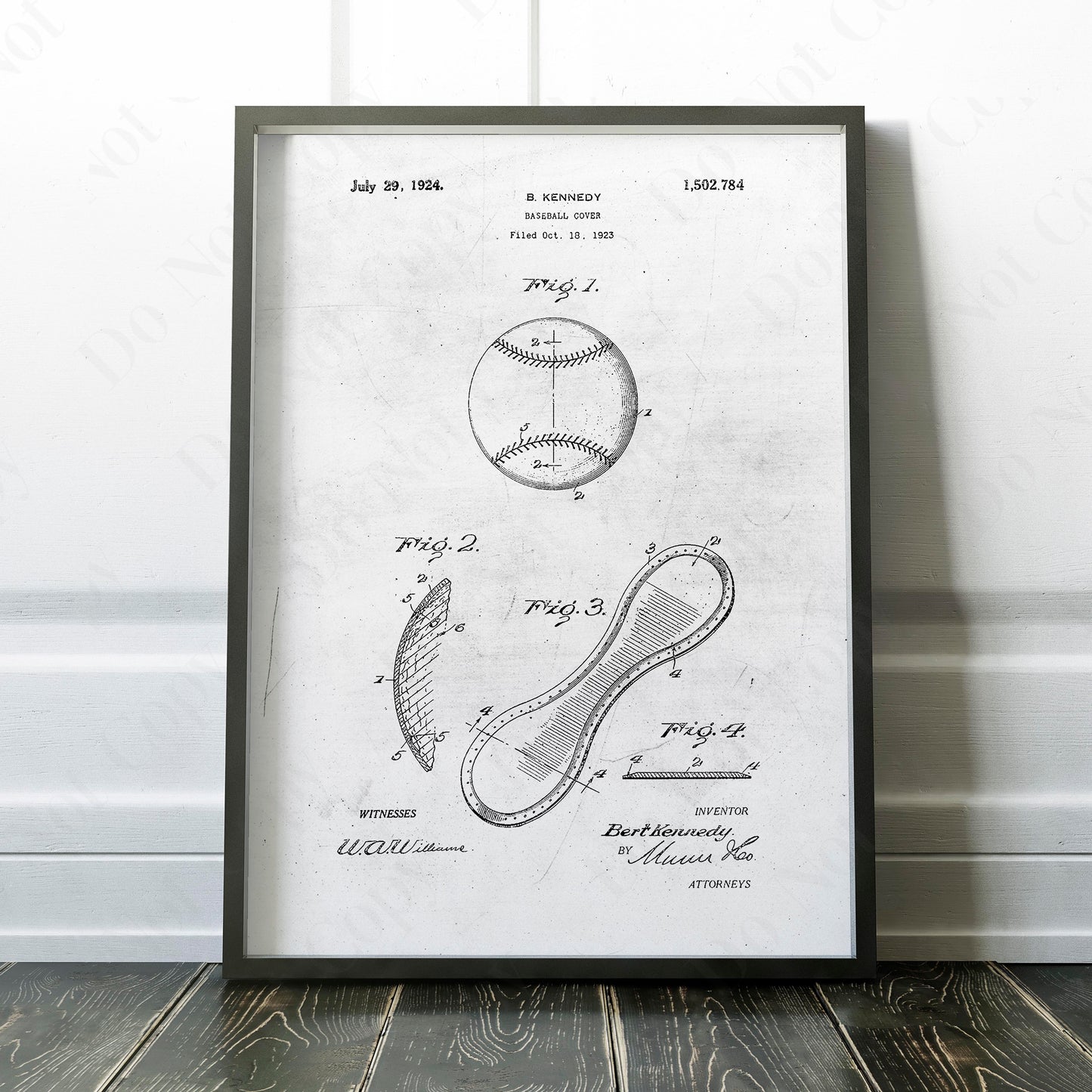 Baseball Patent Blueprint