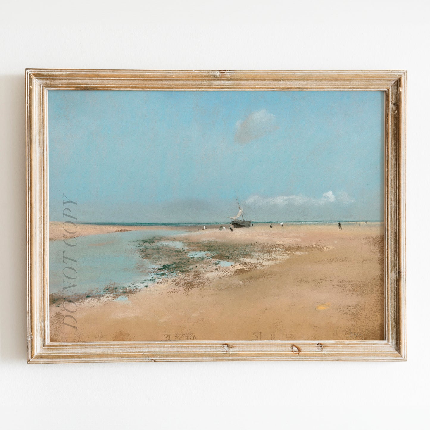 Beach at Low Tide (Mouth of the River) (1869) by Edgar Degas
