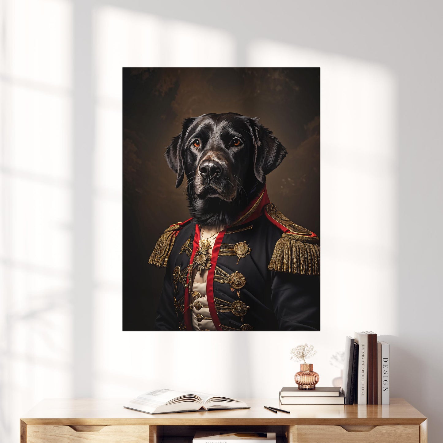 Black Labrador Aristocrat Portrait