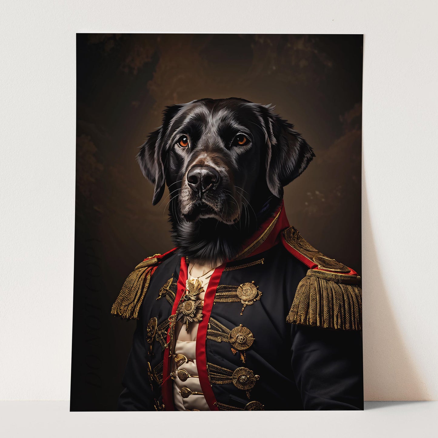 Black Labrador Aristocrat Portrait