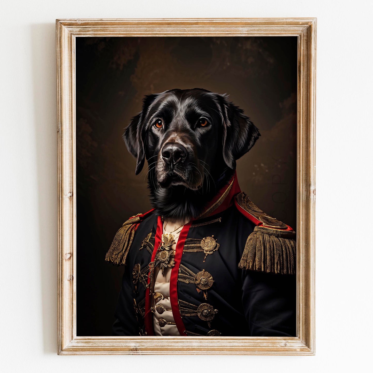 Black Labrador Aristocrat Portrait