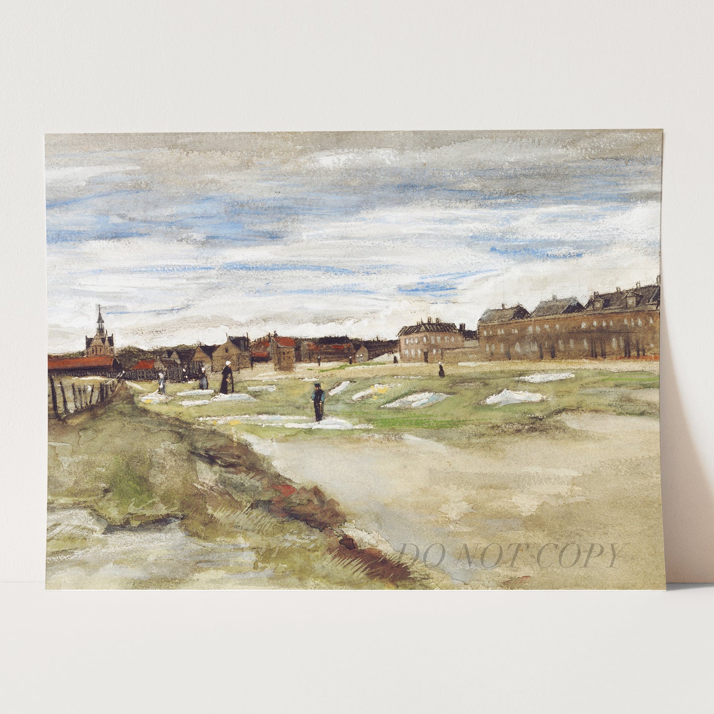 Bleaching Ground at Scheveningen (1882) by Van Gogh
