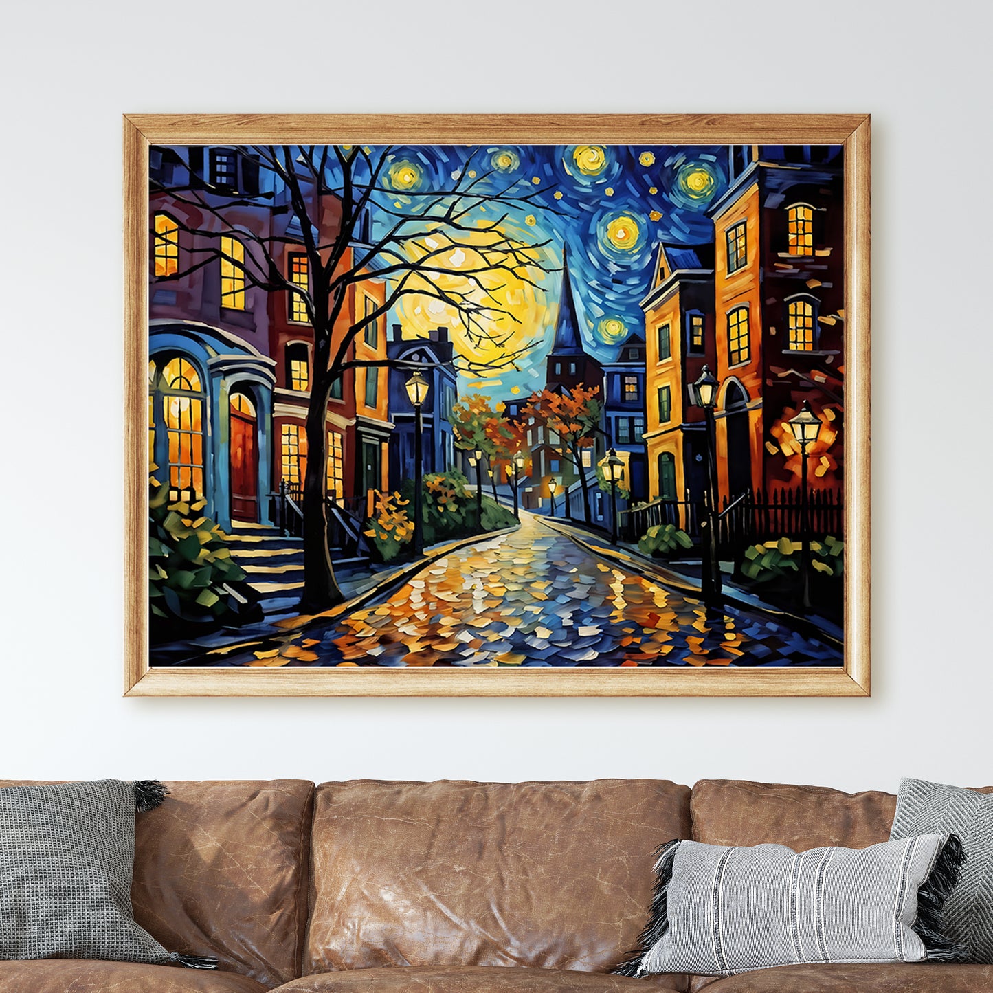 Boston As Van Gogh Starry Night
