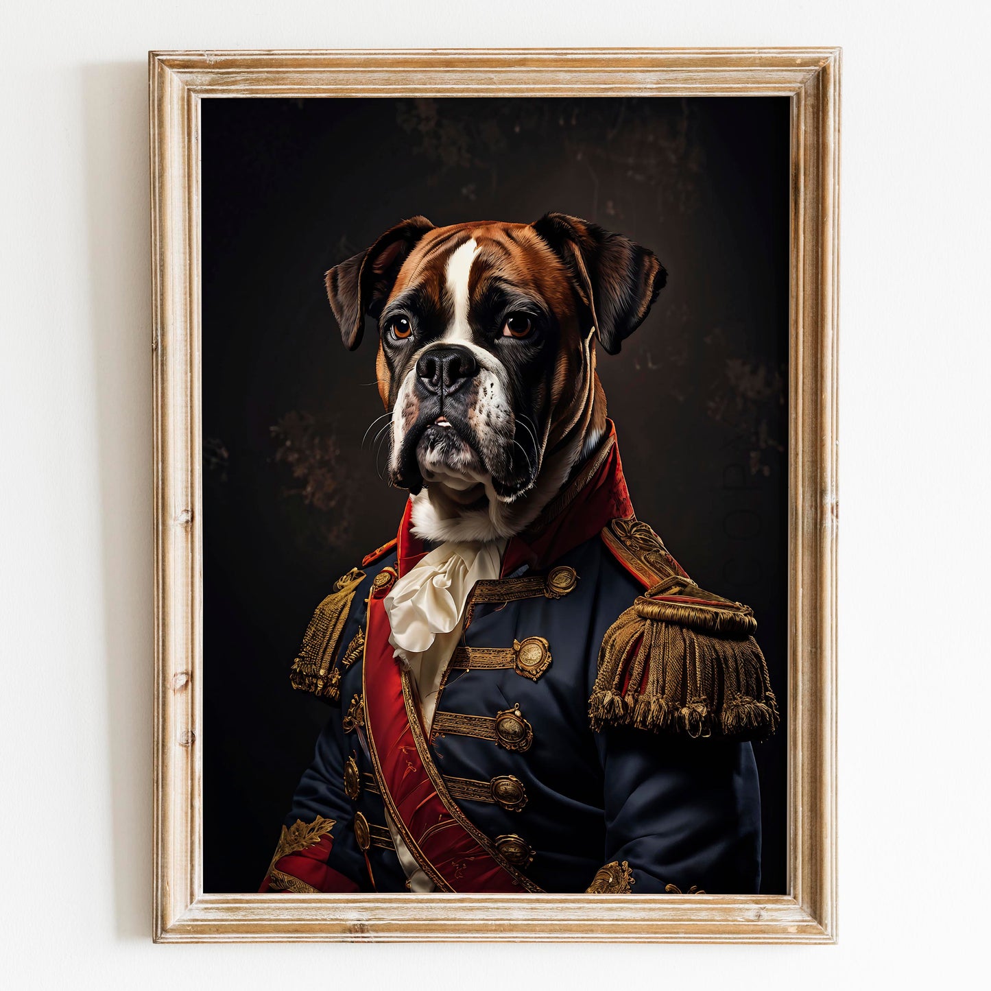 Boxer Dog Aristocrat Portrait