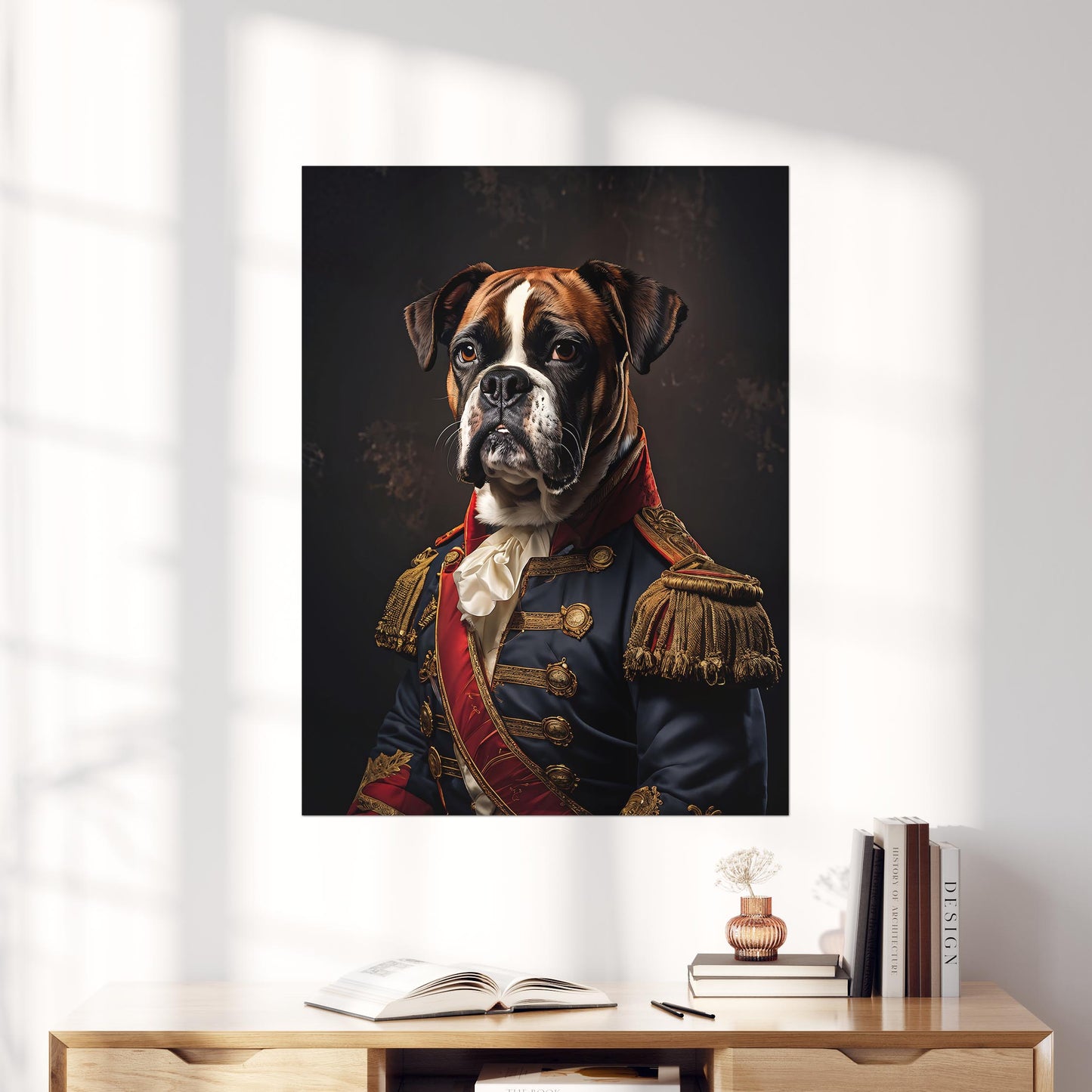 Boxer Dog Aristocrat Portrait