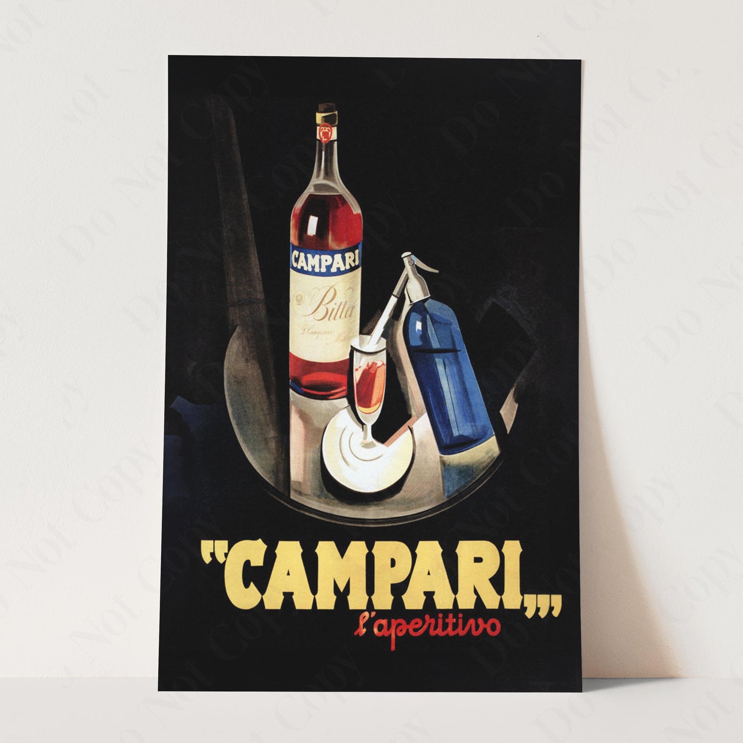 Campari Aperitif Aperitivo Vintage Advertising