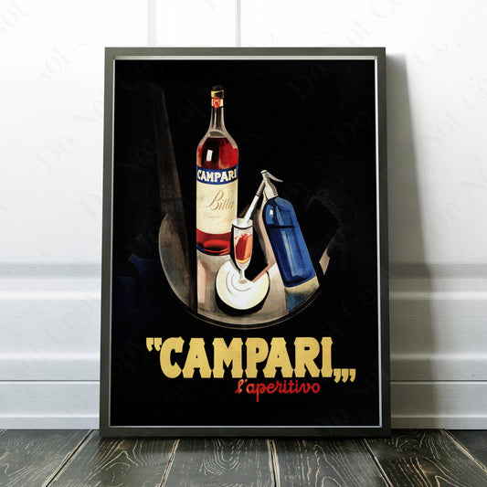 Campari Aperitif Aperitivo Vintage Advertising