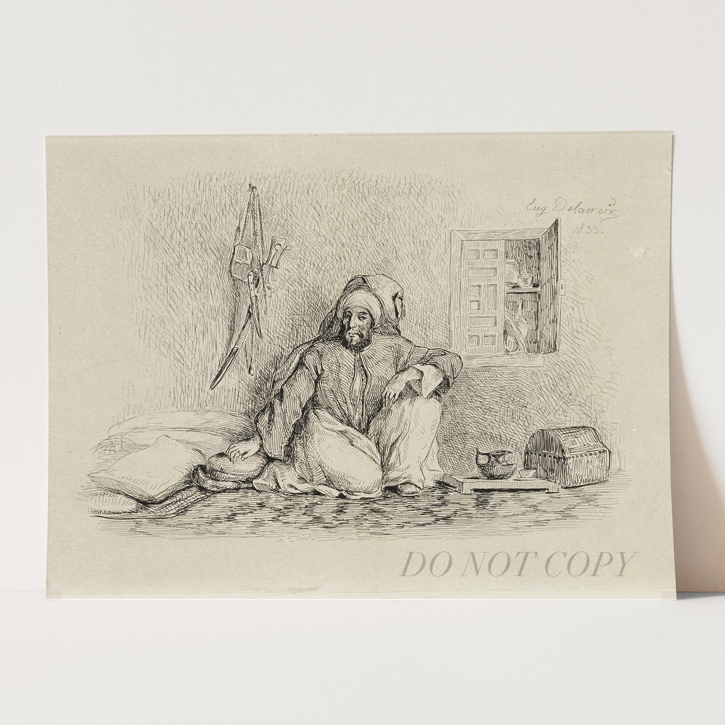 Chief Mohammed-Ben-Abou (1833) by Eugène Delacroix