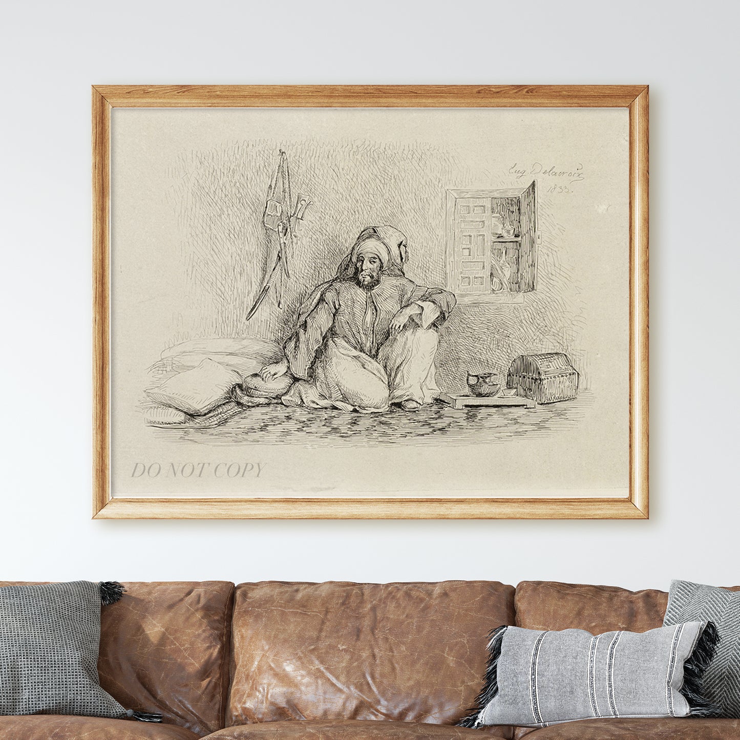 Chief Mohammed-Ben-Abou (1833) by Eugène Delacroix