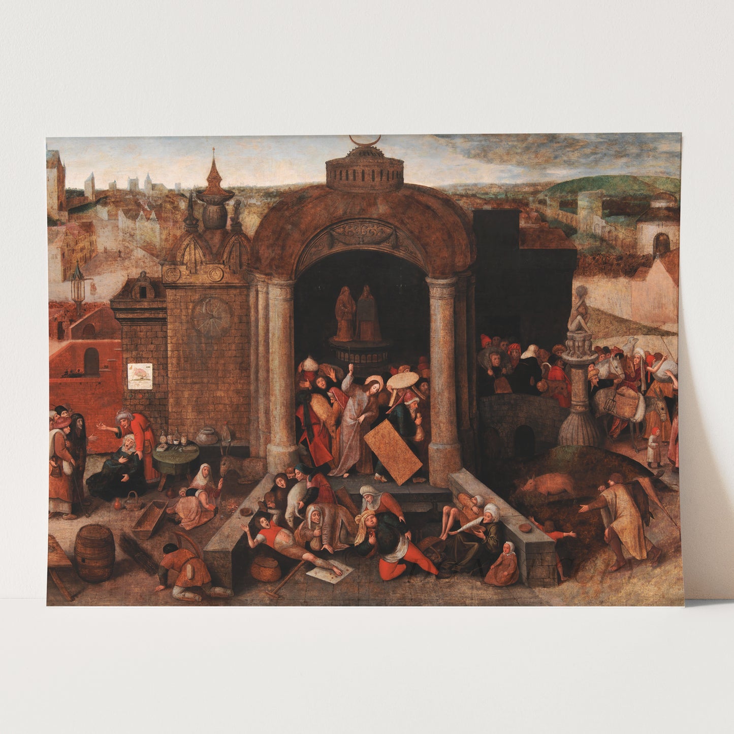 Christ Expels the Peddlers from the Temple by Pieter Bruegel the Elder