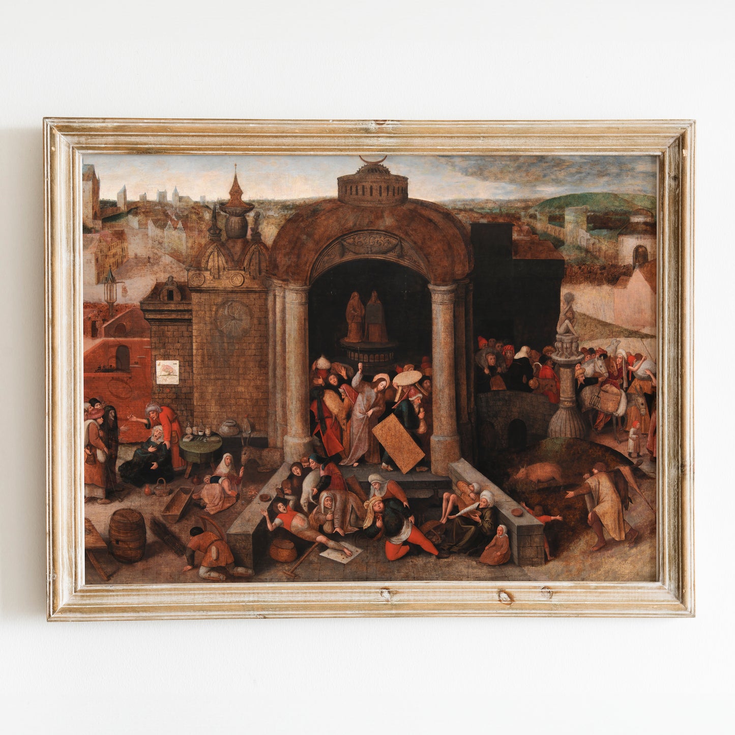 Christ Expels the Peddlers from the Temple by Pieter Bruegel the Elder