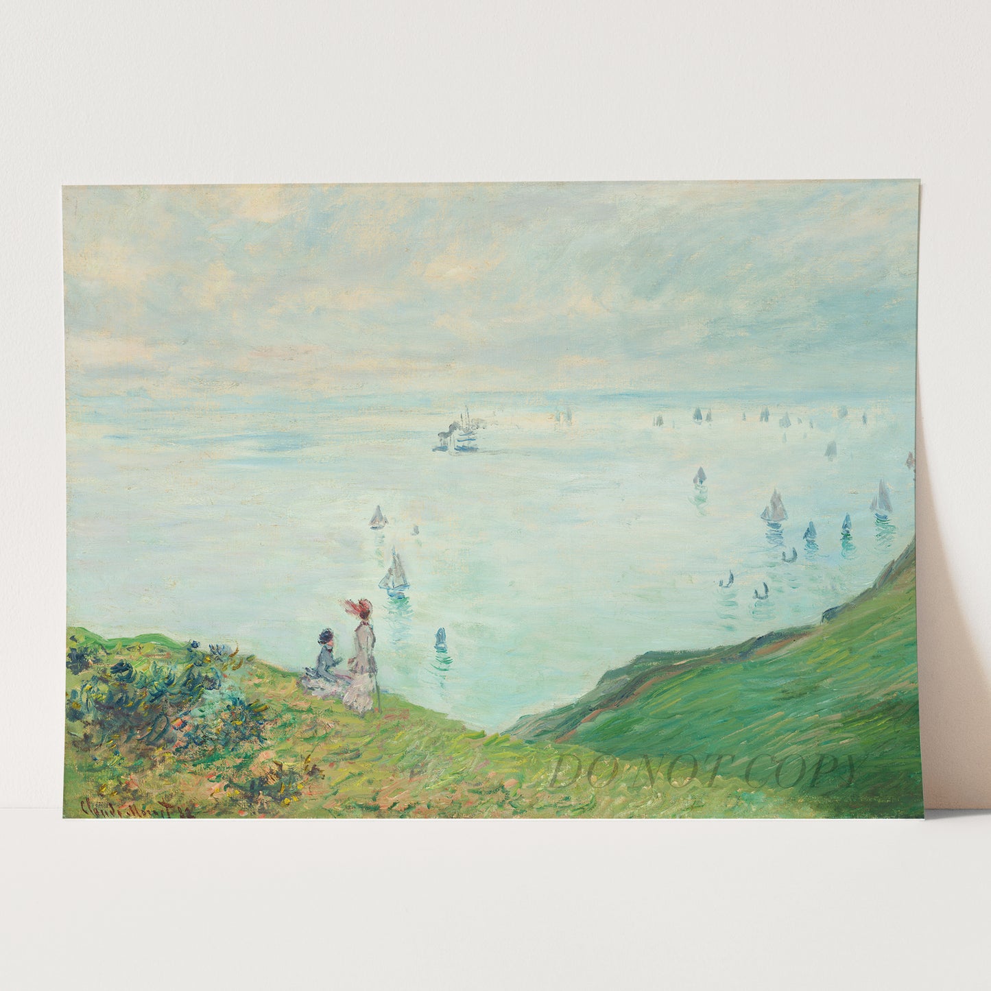 Cliffs at Pourville (1882) by Claude Monet