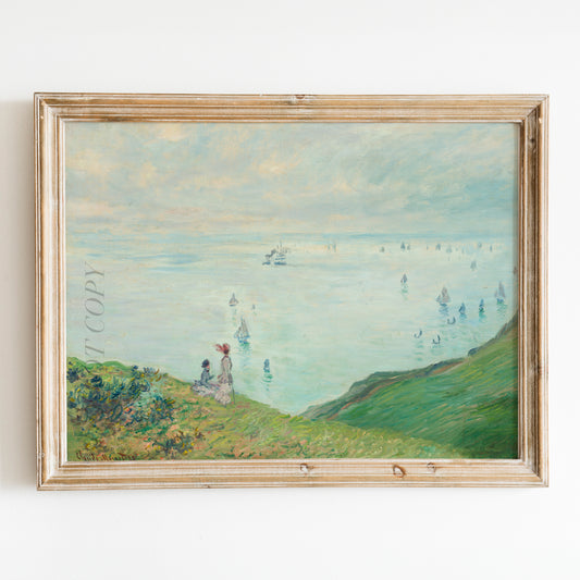 Cliffs at Pourville (1882) by Claude Monet