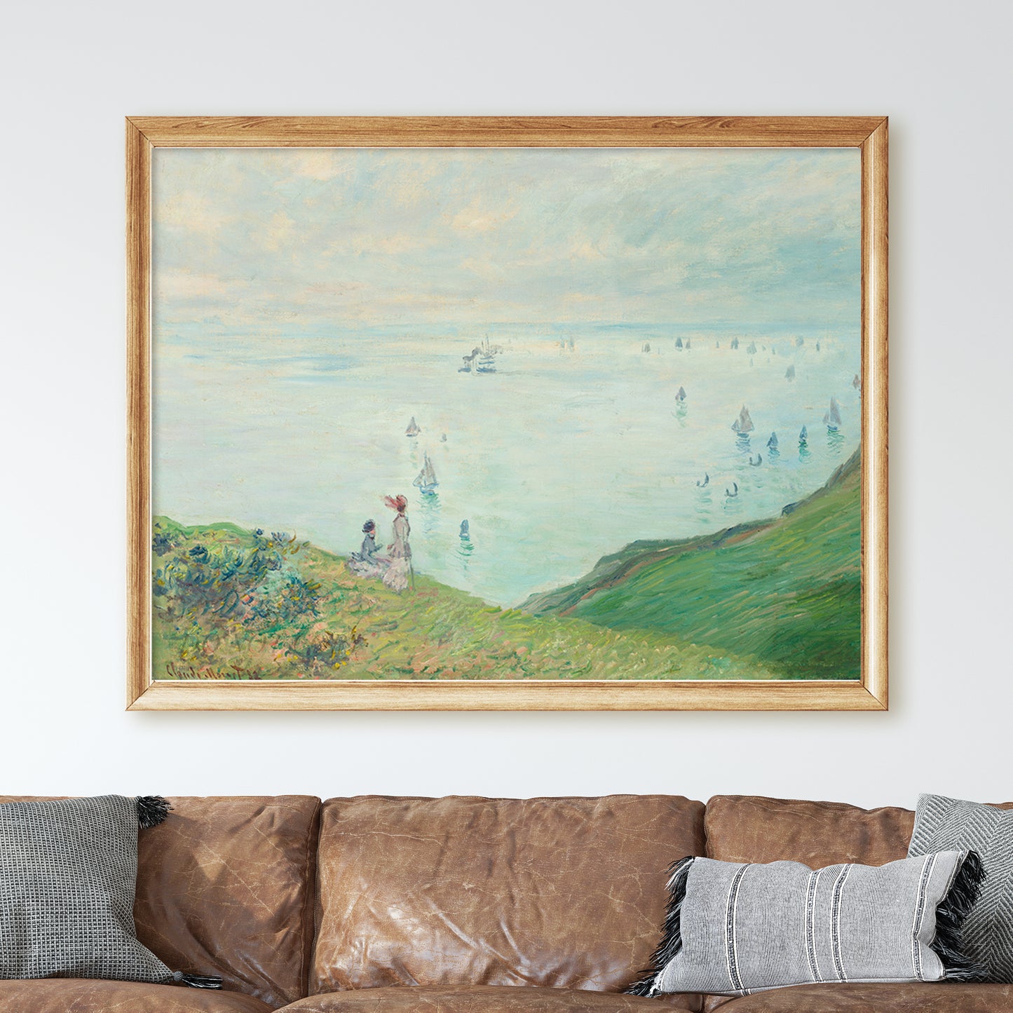 Cliffs at Pourville (1882) by Claude Monet