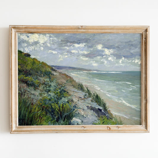 Cliffs by the Sea at Trouville by Gustave Caillebotte